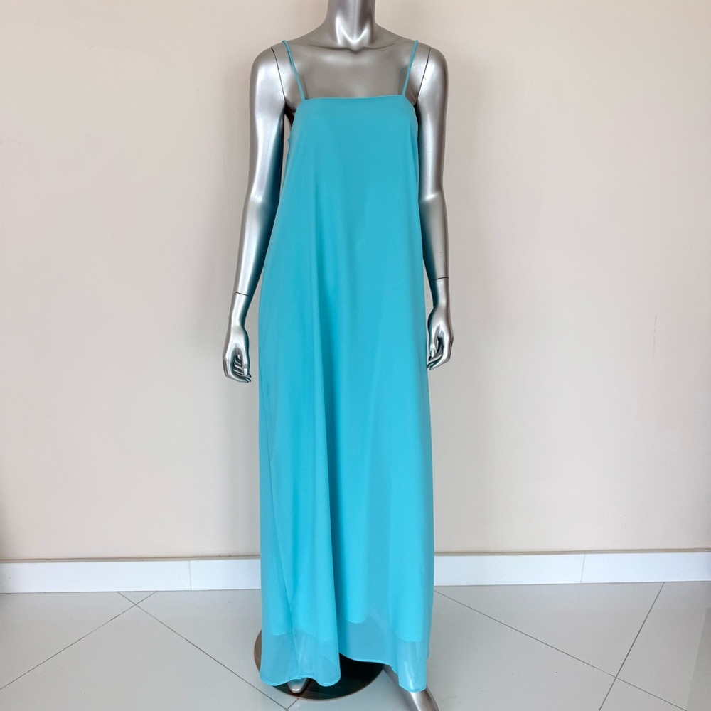 Women long light blue dress size 6 US